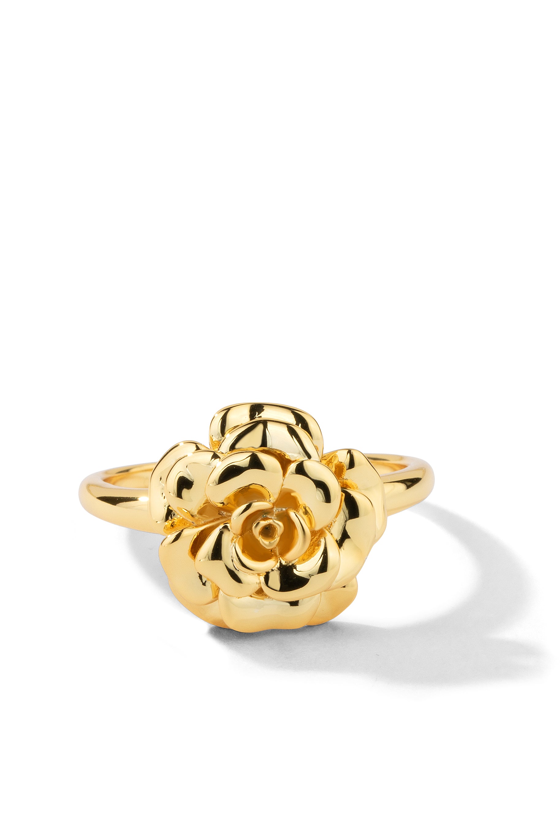 Gold Ring-Four-Leaf Clover Art Flower Ring-Ring - Shop hougong General Rings  - Pinkoi